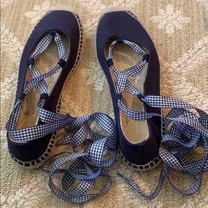 J. Crew lace-up espadrilles